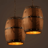 Lustre-en-bois-tonneau-decoratif