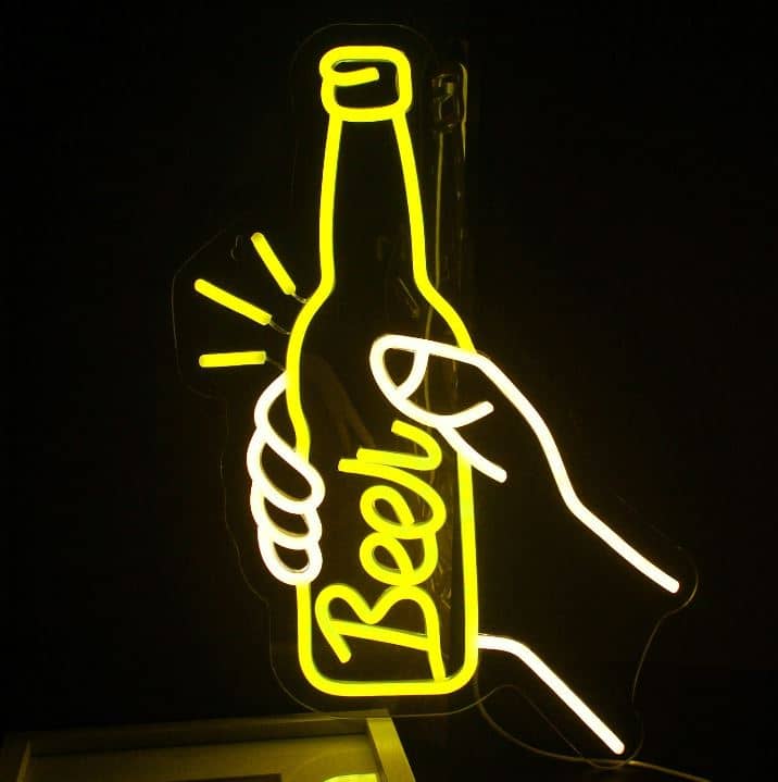 Verre à bière lumineux à LED