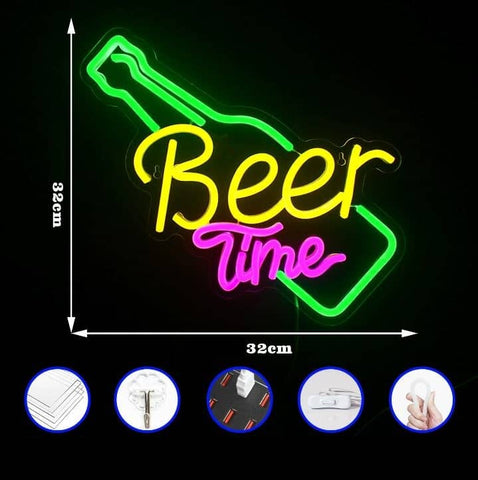 Neon-led-biere-beer-time-dimensions