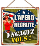 Plaque-metal-l-apero-recrute-engagez-vous