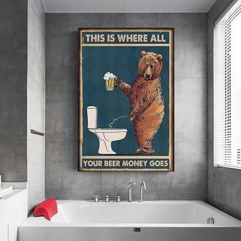 Affiche humour WC affiche tu as oublié ton téléphone fichier numérique  A3/A4/A5 décoration murale salle de bain et toilettes -  France