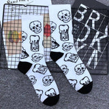 Chaussettes-tetes-de-mort-blanc
