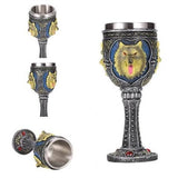 Coupe-a-biere-medievale-loup-enrage