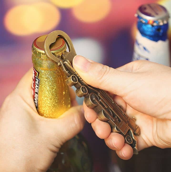 Porte clef Duff Beer avec horloge et ouvre bouteille