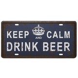 Plaque-en-metal-sur-la-biere-Restez-calme-et-buvez-une-biere