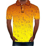 Polo bulles et mousse de bière homme Chopedebiere® - chopedebiere.com