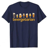T-Shirt-Beergetarian-Bleu-Marine