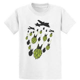 T-Shirt-Bombes-De-Houblon-Blanc