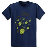 T-Shirt-Bombes-De-Houblon-Bleu-Marine