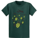 T-Shirt-Bombes-De-Houblon-Vert