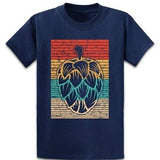 T-Shirt-Fleur-De-Houblon-Bleu-Marine