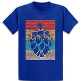 T-Shirt-Fleur-De-Houblon-Bleu-Royal