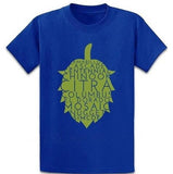 T-Shirt-Types-De-Houblons-Bleu-Royal