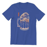 T-Shirt-Vague-De-Biere-Bleu