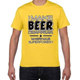 T-shirt Je fais disparaître la bière, quel est ton super pouvoir? Chopedebiere® - chopedebiere.com