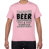 T-shirt Je fais disparaître la bière, quel est ton super pouvoir? Chopedebiere® - chopedebiere.com