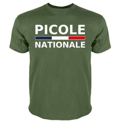 T-shirt-picole-nationale-vert-militaire