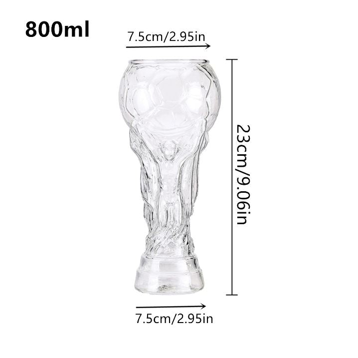 Lot De 2 Verres à Bière Coupe Du Monde 2022 – 450 Ml En Cristal – Design Trophée – Parfait Pour Matchs Et Cadeaux