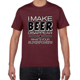 T-shirt Je fais disparaître la bière, quel est ton super pouvoir? Chopedebiere® - chopedebiere.com