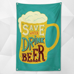 Drapeau-biere-chope-save-water-drink-beer