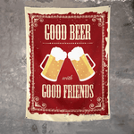 Drapeau Good Beer With Good Friends - chopedebiere.com