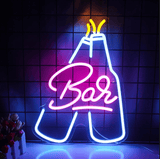 Neon-bar-bouteilles-de-biere