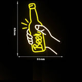Neon-biere-bouteille-dimensions