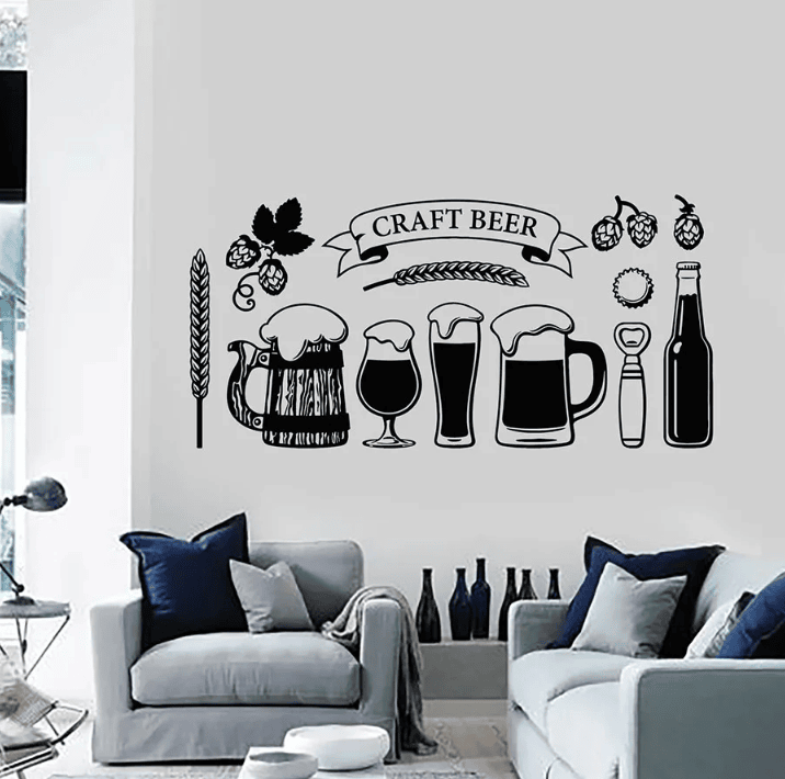 Sticker Verres Bière Artisanale | Sticker Verres Craft Beer ...