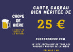 Carte cadeau Chopedebiere de 25€