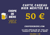 Carte cadeau Chopedebiere de 50€