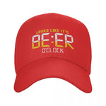 Casquette-beer-o-clock-rouge