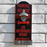 Decapsuleur-mural-vintage-parking-reserve