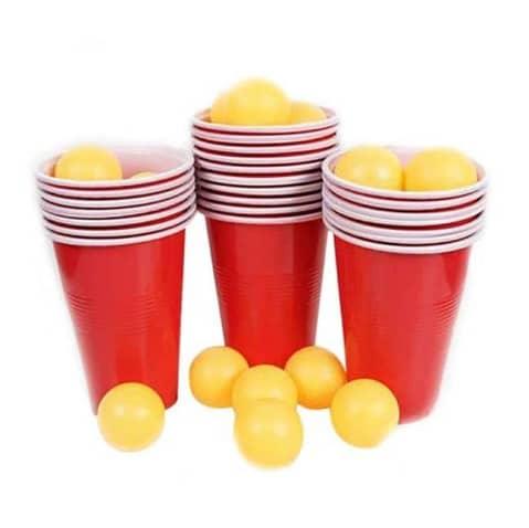 Table de Bière Pong - Table Beer Pong God Pong + 60 Red Cups + 60