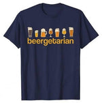 T-Shirt-Beergetarian-Bleu-Marine