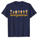T-Shirt-Beergetarian-Bleu-Marine