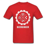 T-Shirt-Beergineer-Rouge