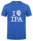 T-Shirt-I-Love-IPA-Bleu-Texte-Blanc