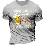 T-shirt-good-people-drink-good-beer-gris