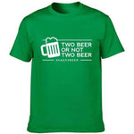 T-Shirt Bière Homme Two Beer Or Not Two Beer - chopedebiere.com