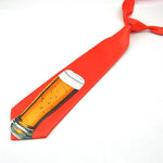 Cravate Rouge Pinte De Bière